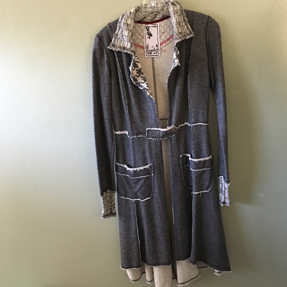 NEW scrapbook long sweater jacket